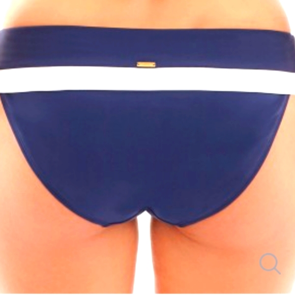Panache Anya Cruise Fold Top Swim Bottom. Navy/White. Size Small. - Picture 6 of 6